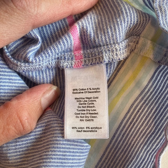 Vineyard Vines Striped Kids Swim Coverup - Picture 9 of 9